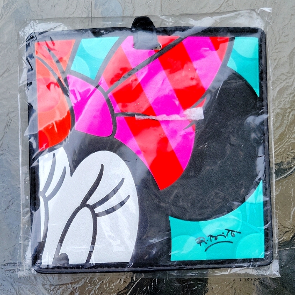 Romero Britto Travel LUGGAGE TAG MINNIE MOUSE Colorful Disney Cartoon Collab